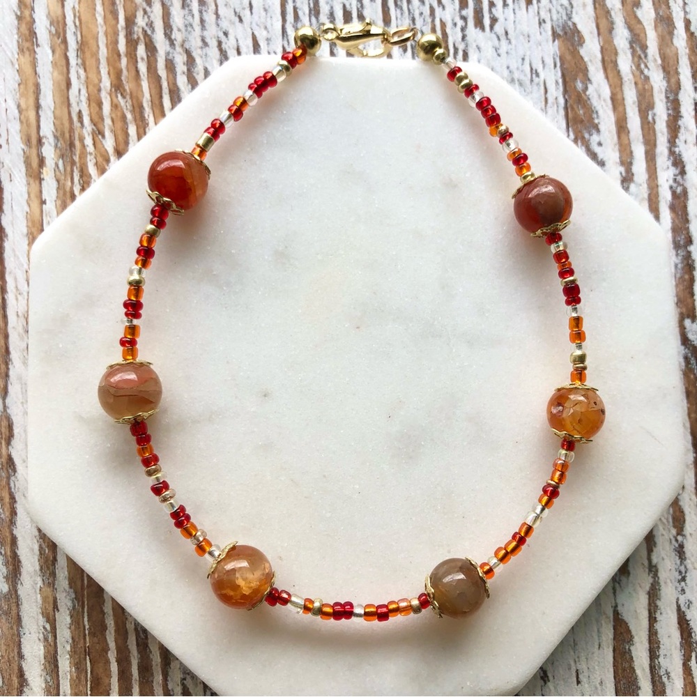 Sun Goddess Crystal Anklet